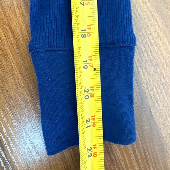 Victorias Secret Royal Blue Ribbed Long Sleeve Henley Shirt Top Size S - Picture 8 of 10